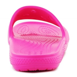 Női nyílt munkás flip flops crocs klasszikus dia 206121-6ub rózsaszín 3