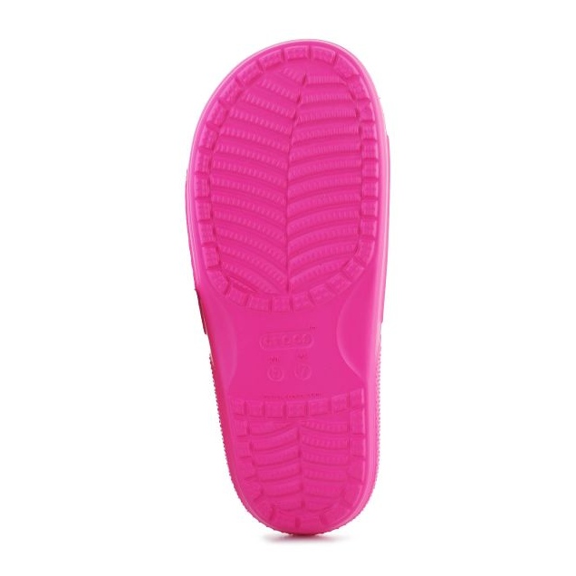 Női nyílt munkás flip flops crocs klasszikus dia 206121-6ub rózsaszín 4