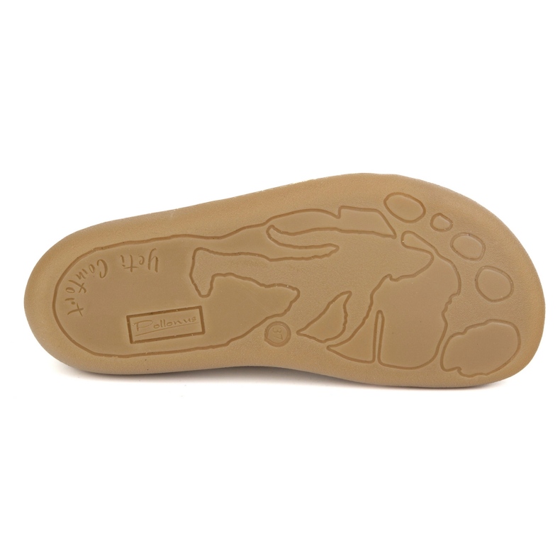 Mezítláb bőr női pontok Pollonus 5-1288-024 Vanilla Verona/perforáció bézs 1