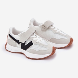 Gyermek tépőzáras tornacipő, szürke 1