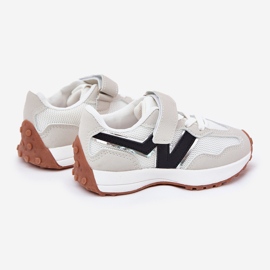 Gyermek tépőzáras tornacipő, szürke 2