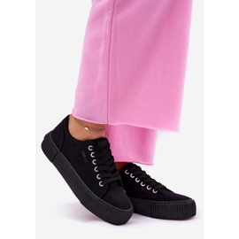 Női anyagi cipők Big Star RR274403 fekete 1