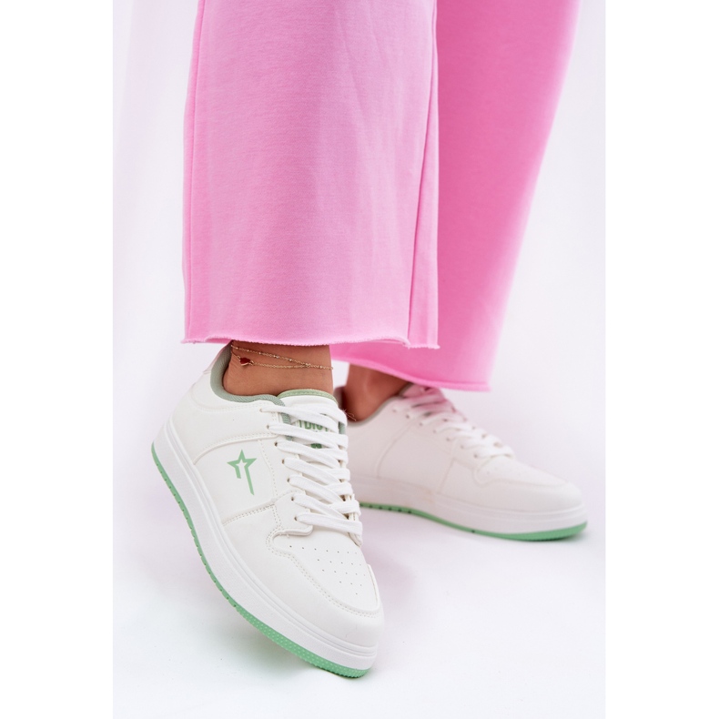 Női cipők Big Star RR274A246 Hi-Poly rendszer fehér rendszer 2