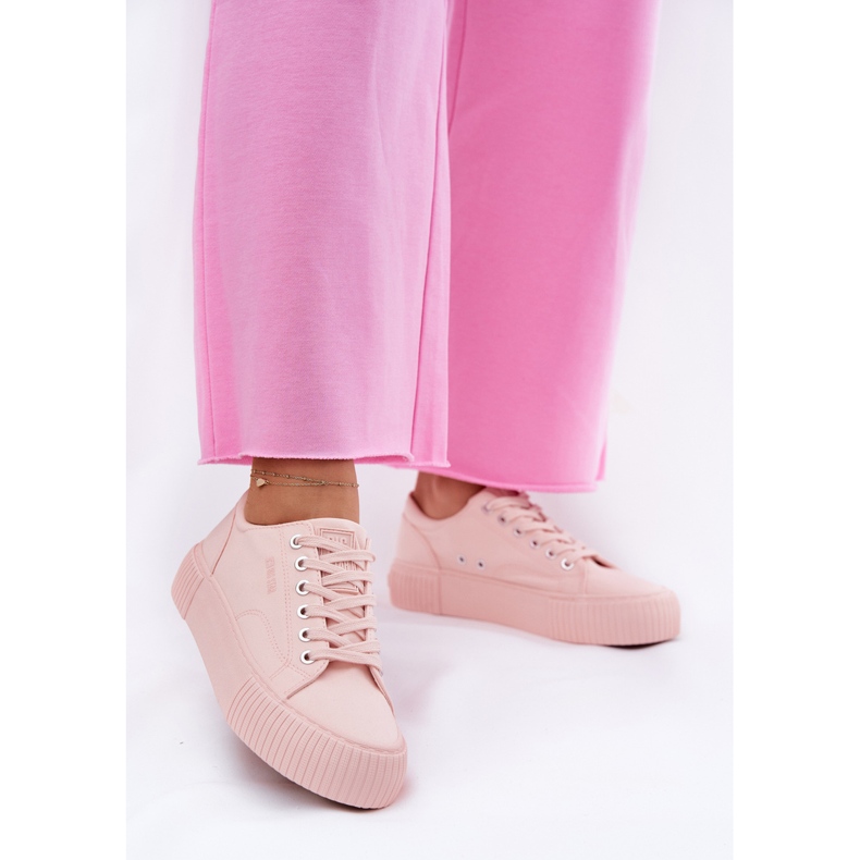 Női anyagi cipők Big Star RR274404 rózsaszín 1