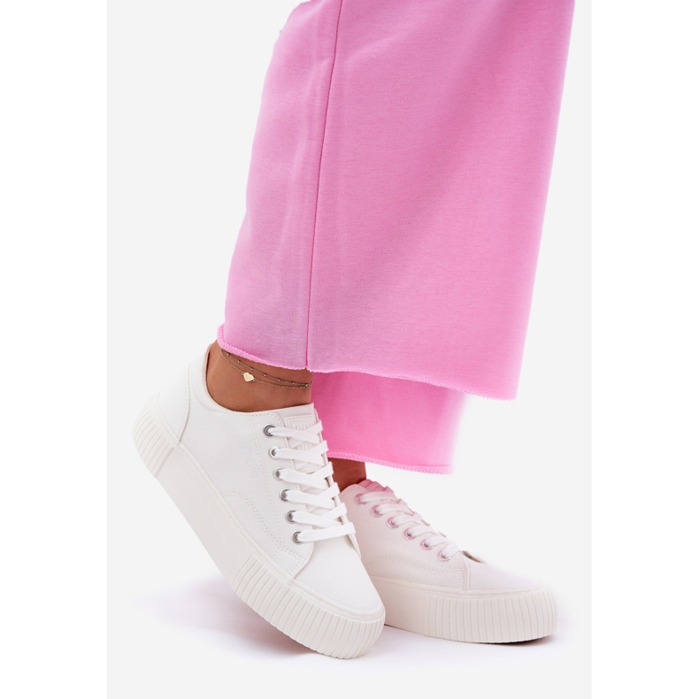 Big Star Női anyagi cipők nagy csillag rr274405 fehér 1