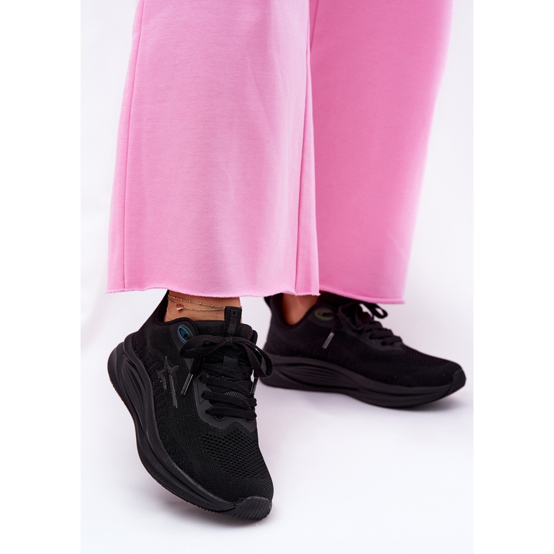 Big Star Cipők sportcipők női nagy csillag rr274a144 hi-lyukú rendszer fekete rendszer 2