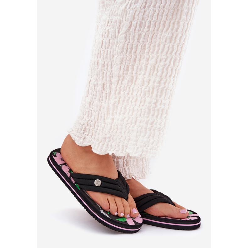 Big Star Japán női flip flopok nagy csillag RR274A111 fekete 1