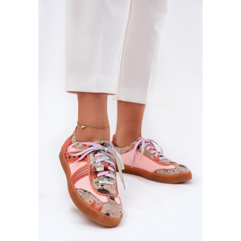 Női bőr cipők maciejka 06840-18 Orange narancssárga 2