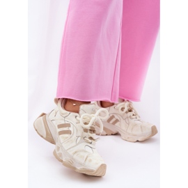 Női bőr cipők goe rr2n4037 bézs 2