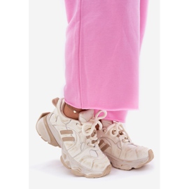 Női bőr cipők goe rr2n4037 bézs 1