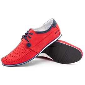 KOMODO Férfi cipő bőrkerekes 875 nyárra piros 3