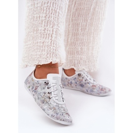 Női cipő természetes bőrmintás Artiker 56C2688 Fehér 2