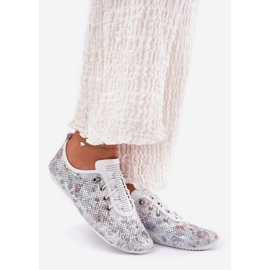 Női cipő természetes bőrmintás Artiker 56C2688 Fehér 1