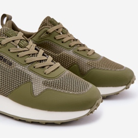 Férfi cipők a Big Star RR174360 Hi-Polish System Platformon zöld 2