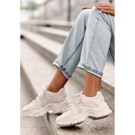 Evento Hatalmas női sportcipő cipők bézs 2