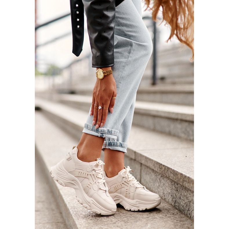 Evento Hatalmas női sportcipő cipők bézs 1