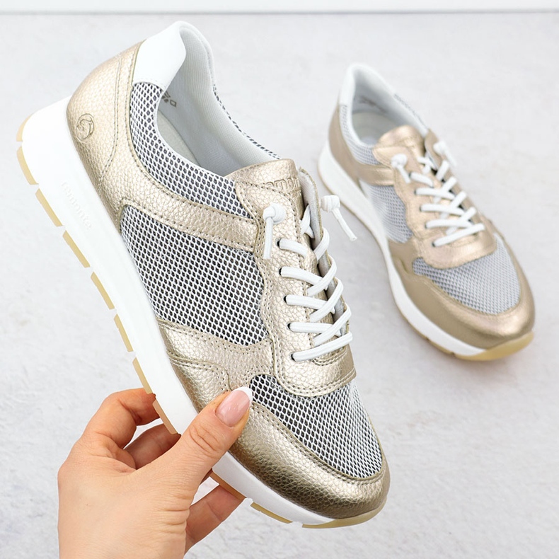 Bőr női sport Arany Remonte D2G03-90 aranysárga 1