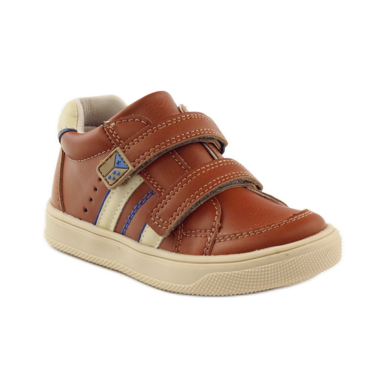 American Club Amerikai 703915-ös bőr bokacsizma sötétkék barna 1