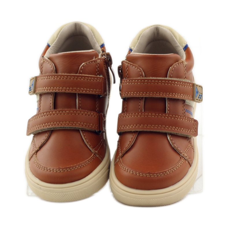 American Club Amerikai 703915-ös bőr bokacsizma sötétkék barna 4