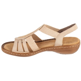 Rieker Sandals 608C0-62 szandál bézs 1