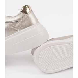 Arany cipők a Sergio Leone bőrplatformon aranysárga 1