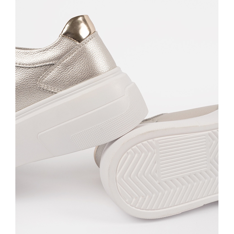 Arany cipők a Sergio Leone bőrplatformon aranysárga 1 Arany cipők a Sergio Leone bőrplatformon aranysárga 1