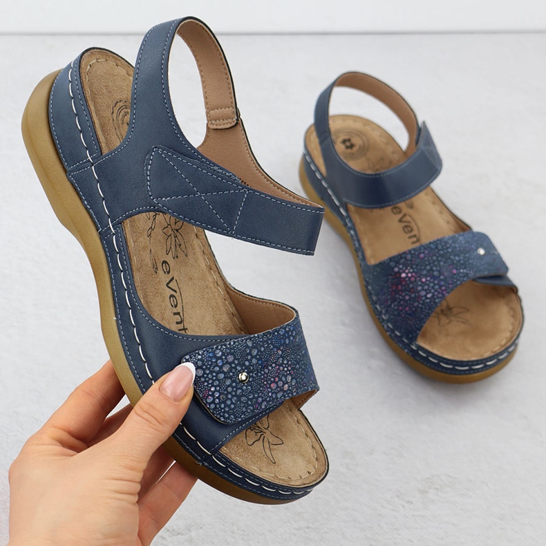 Evento Női szandál a tépőzáras 8988 -hoz kék 1 Evento Női szandál a tépőzáras 8988 -hoz kék 1