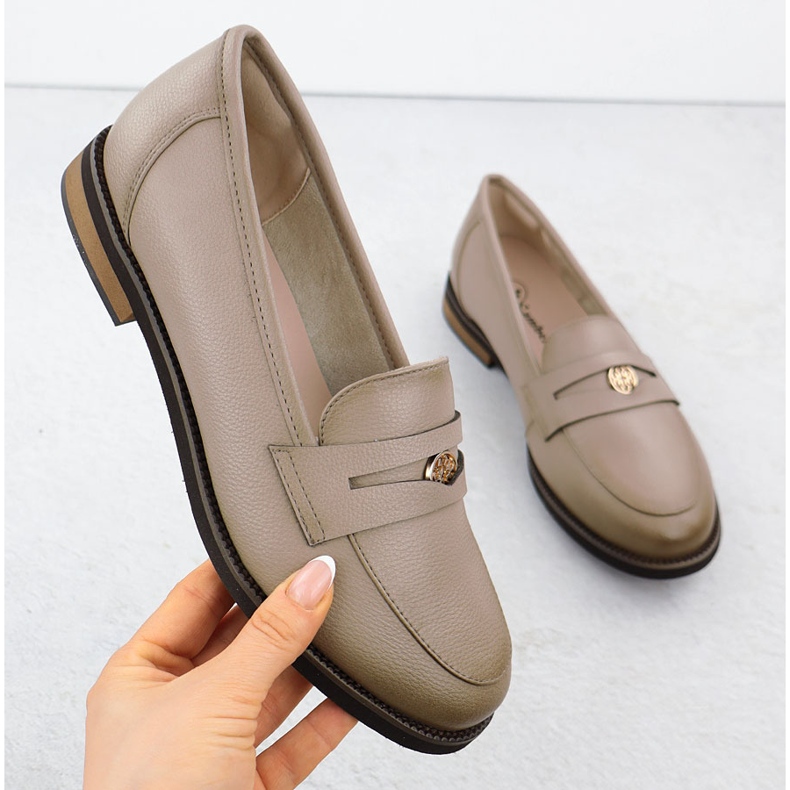 Cambell Bőrcipő, női bézs camell 00664 1