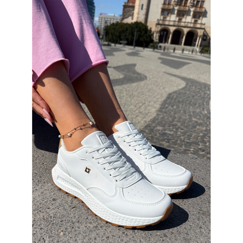 Könnyű női sportcipő Big Star RR274629 Hi-Polish White System fehér 2