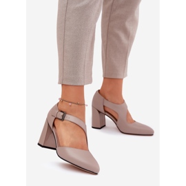 Vinceza Bőrszivattyúk az oszlopon Vince 91133 szürke bilincsel 1