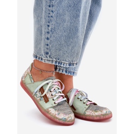 Női bőr cipő maciejka 06791-09 világoszöld 1