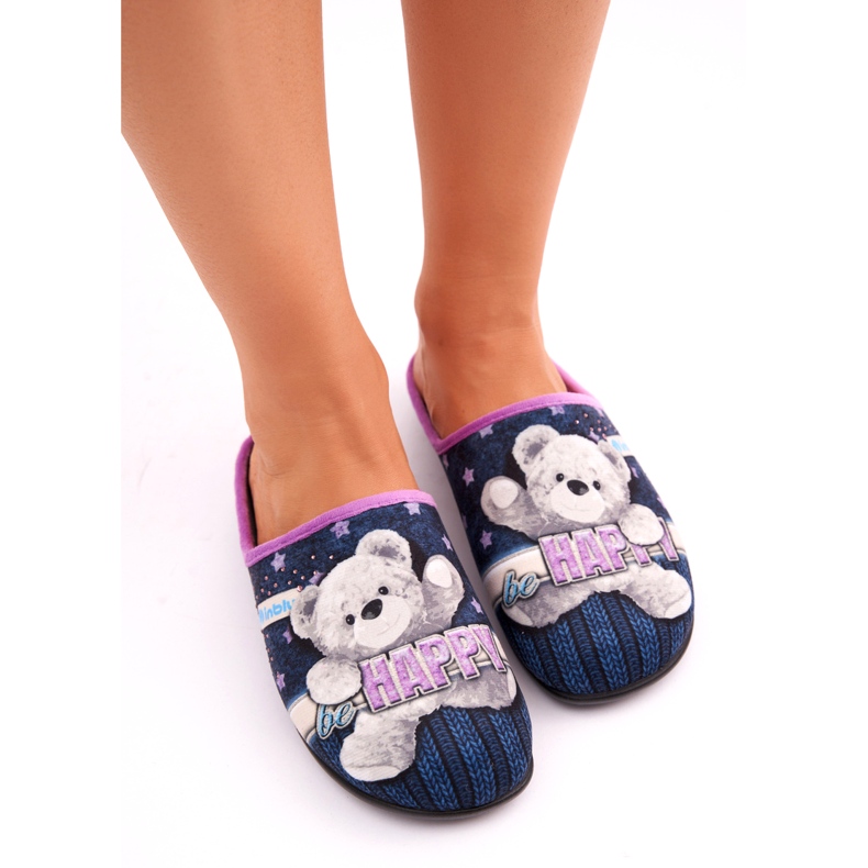 Női papucs egy inblu gf000025 sötétkékkel 2