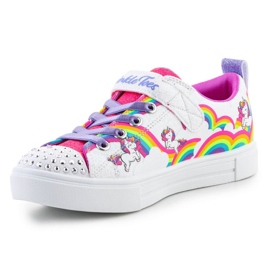 Skechers Twinkle Toes S Lights Twinkle Sparks Jumpin Clouds cipő 314809L-WMLT fehér 2