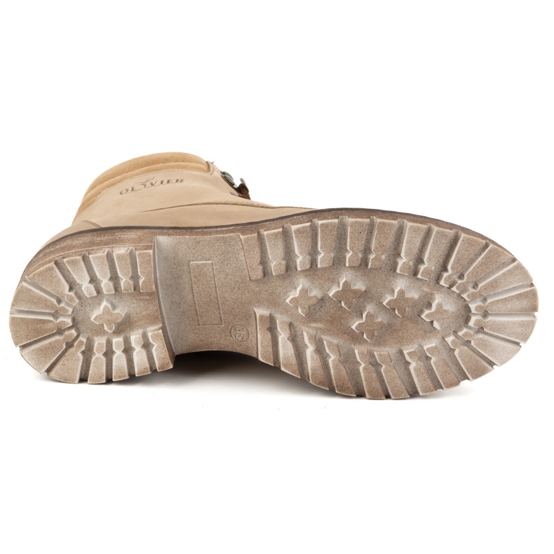 Olivier Női bőrcsizma, hőszigetelt téli csizma, 365BB, bézs 4