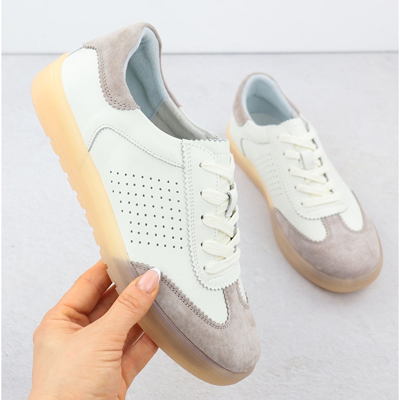 Filippo 6745 bőrbőr cipő bézs 1