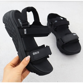 Big Star Női tépőzáras sportszandálok nagy csillag RR274A076 fekete 1