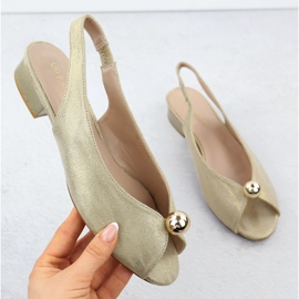 A nők alacsonyan káposzta szandál arany t.sokolski 136 aranysárga 1