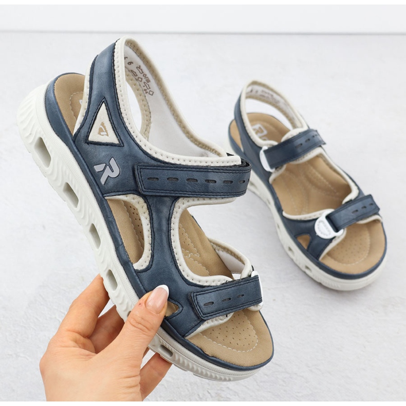 Rieker 64066-14 sötétkék sportszandál 1