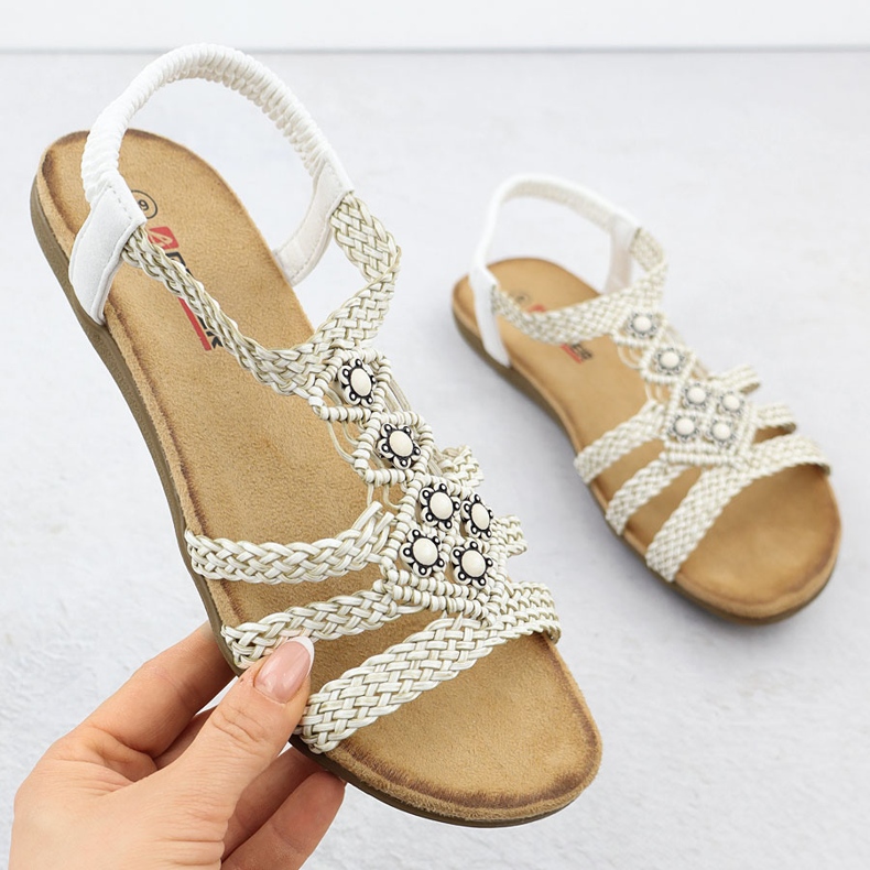 Női kényelmes szandál csúszás -Uup White Artiker 56C1323 fehér 1