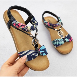 Női kényelmes szandálok SLIP -UP NAVY BLUE ARTIKER 56C1276 kék 1