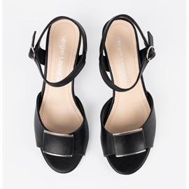 Sergio Leone Szandál a nők oszlopán, kültéri sarokfekete 2