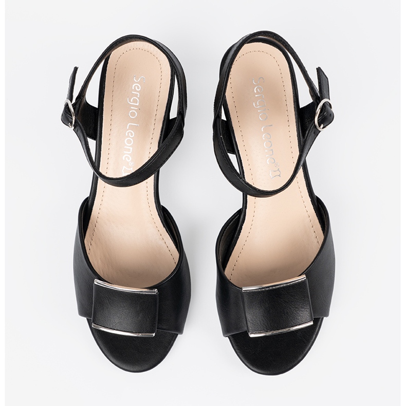 Sergio Leone Szandál a nők oszlopán, kültéri sarokfekete 2