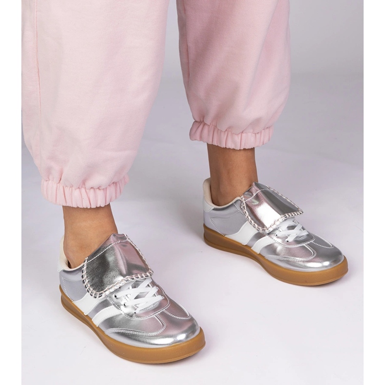 Ezüst cipők női sport cipők 1