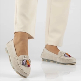 Filippo DP6136/25 Légy bőr loaferek bézs 2