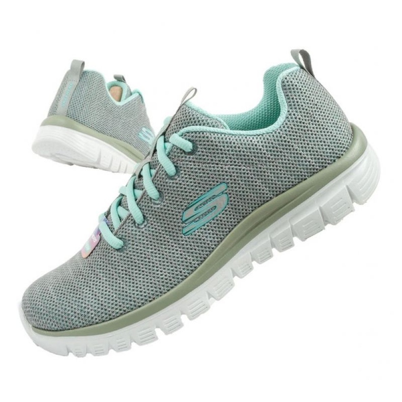 Skechers kecses csavart vagyon cipő 12614/Gymn szürke 1