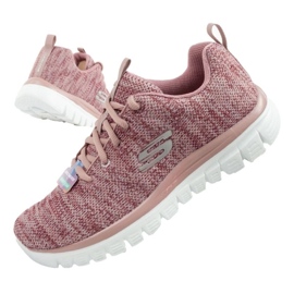 Skechers cipő kecses csavart vagyon 12614/mve rózsaszín 1