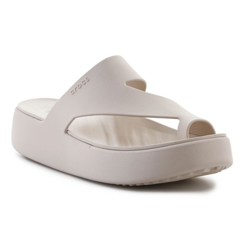 Flip-flops crocs menekülési platform Toe hurok 210834-0lh bézs 1