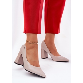 Elegáns szivattyúk a Vinceza 62220 oszlopszürkén szürke 2