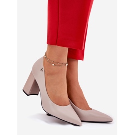 Elegáns szivattyúk a Vinceza 62220 oszlopszürkén szürke 1