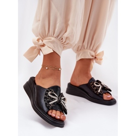 Jezzi Női ékek ék a fekete íjfekete 2